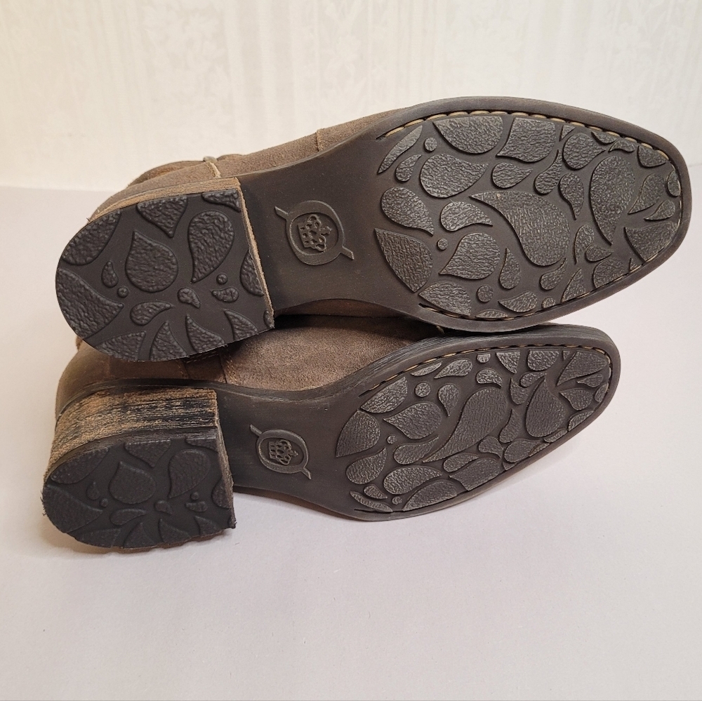 Born Morocco Brown Leather Ankle Boots Size 5.5 - Picture 10 of 11